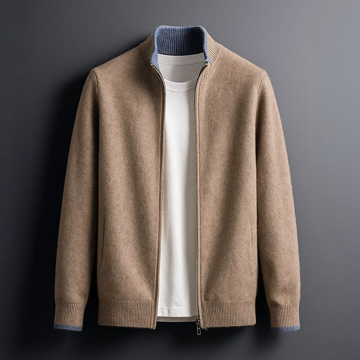 ARNAUD LYON | VESTE EN MAILLE AVEC ZIP