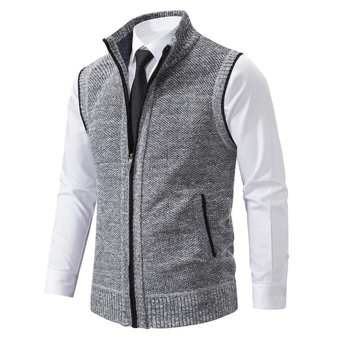 ARNAUD LYON | GILET EN MAILLE CLASSIQUE