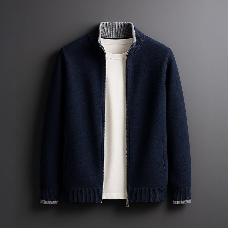 ARNAUD LYON | VESTE EN MAILLE AVEC ZIP